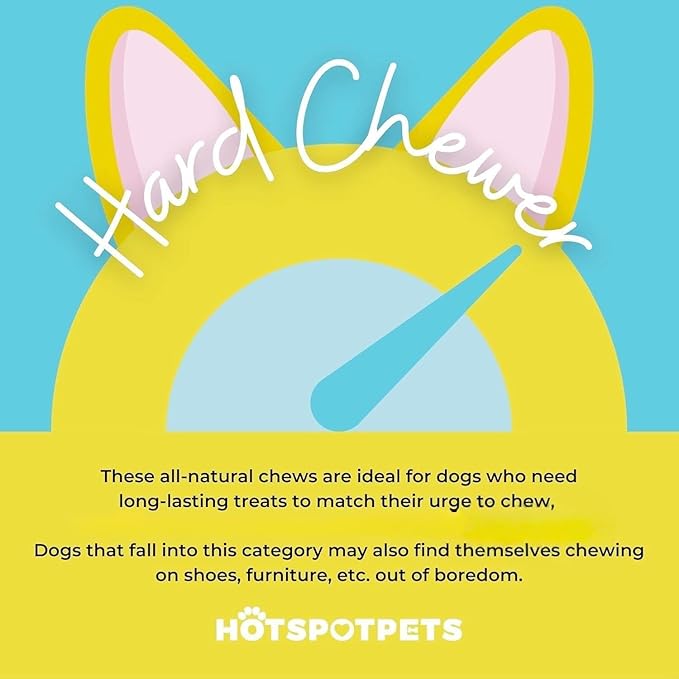 hotspot pets Premium Deer Antler for Dogs -(6 Pack) 4-7 Inch Long Lasting Dog Chews,Naturally Shed Deer Antler Bones for Small & Medium Breed Aggressive Chewers - Sourced in USA