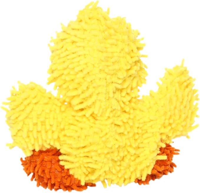 MIGHTY- Microfiber Ball - Farm – Made with Squeaker Balls and Minimal Stuffing. Strong & Tough. Interactive Play. Machine Washable & Floats (Duck, Jr 2 Pack)