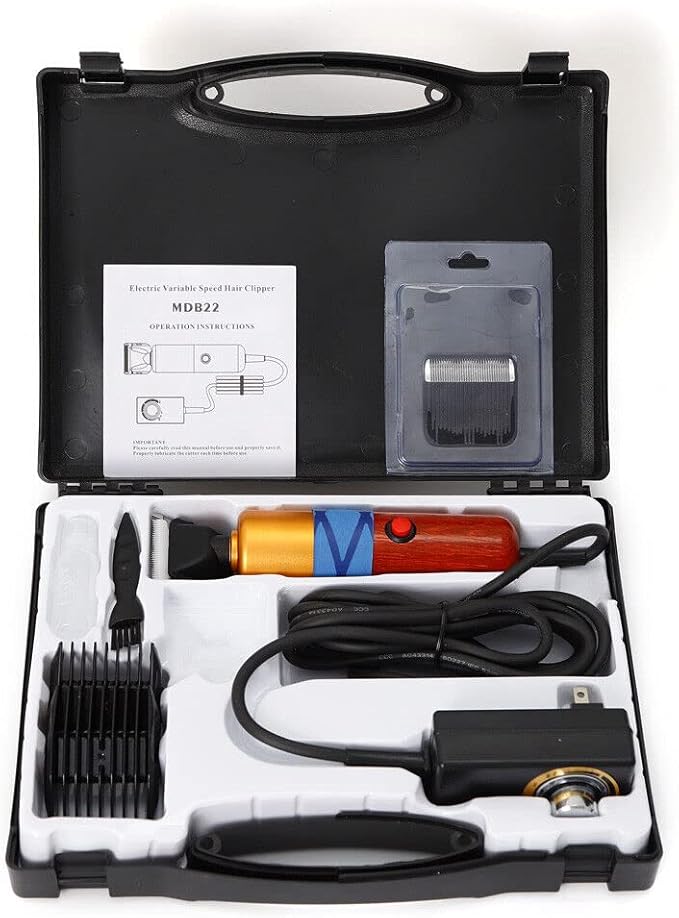 DC12V 200W, Electric Professional Sheep Shears, Animal Grooming Clippers for Sheep Alpacas Goats and More, Farm Livestock Haircut with Grooming Carrying Case