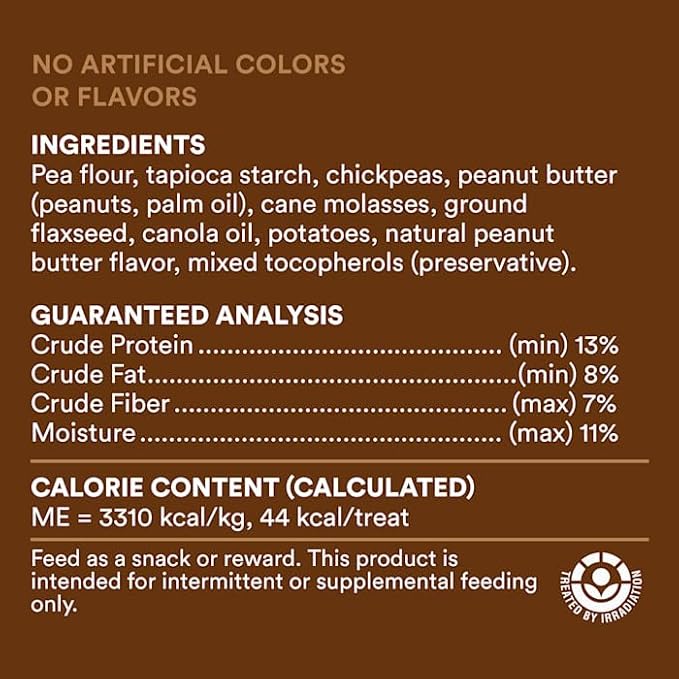 WholeHearted Grain Free Peanut Butter Biscuit Dog Treats 20 oz.
