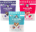 Lord Jameson Organic Dog Treats Bundle - Love Puffs 3-Flavor Bundle - USDA Certified, Low Calorie - All Dogs - Gluten-Free, Sensitive Stomach - 3 x 4oz Pack