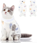 Cat Recovery Suit, Kitten Surgical Full Bodysuit for Abdominal Wound Protector Anti Licking After Surgery, Professional Bandages Cone E-Collar Alternative for Small Male & Female Pets