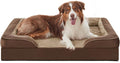 FURTIME Orthopedic Dog Beds for Large Dogs, Egg Foam Dog Bed with Ultra Comfy Supportive Foam, Washable & Waterproof Pet Couch, Nonskid Bottom