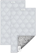 Paw Inspired Guinea Pig Cage Liners |Washable Fleece Bedding w/Waterproof Bottom |Super Absorbent Pee Pad or Pet Bed Mat for Guinea Pigs, Ferrets, Rabbits, Hamsters, Small Animals(C&C 2x1,Light Gray)