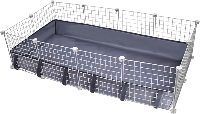 Guinea Pig Cage Liner Pet Bedding Base Waterproof Oxford Guinea Pig Cage Bottom Suitable for C & C Cage Panel (No Cage)(27x56 Inch)