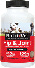 Nutri-Vet Hip & Joint Regular Strength Joint Dog Supplements, Formulated with Glucosamine Chondroitin, Pet Supplies, Hip Supplement for Dogs, Glucosamine Chews, Puppy Essentials, 75 Count Chewables