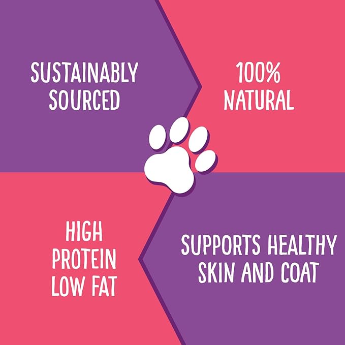 Cod Skins Dog Training Treats – All Natural & Healthy Fish Skin Snacks for Dogs Boost Their Coat and Oral Health with Delicious Savory Sticks