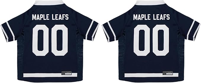 NHL Toronto Maple Leafs Jersey for Dogs & Cats, Small. - Let Your Pet be a Real NHL Fan! (Pack of 2)