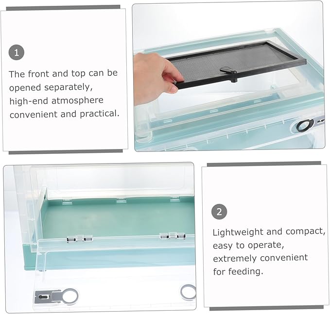 POPETPOP Breeding Box for Hamsters Insulated Pet Cage Plastic for Mice Small Animals