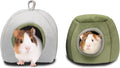 YUEPET Guinea Pig Beds 2 Pack - Washable Guinea Pig Cage Accessories Small Animal Bed Hideout for Guinea Pig, Chinchilla, Hamsters, Hedgehog