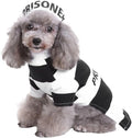Puppy Prisoner Costume Halloween Christmas Funny Party Cosplay Clothes for Cat, Small Dog (Small, Prisoner)