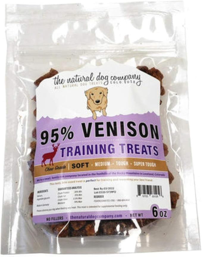 The Natural Dog Company All Natural Soft Meat Training Treats (Venison)