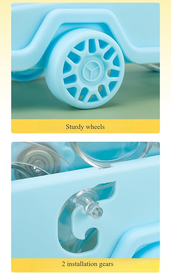 Hamster Running Wheel Car Shape Running Wheel Hamster Exercise Plastic Running Wheel (Blue,S)