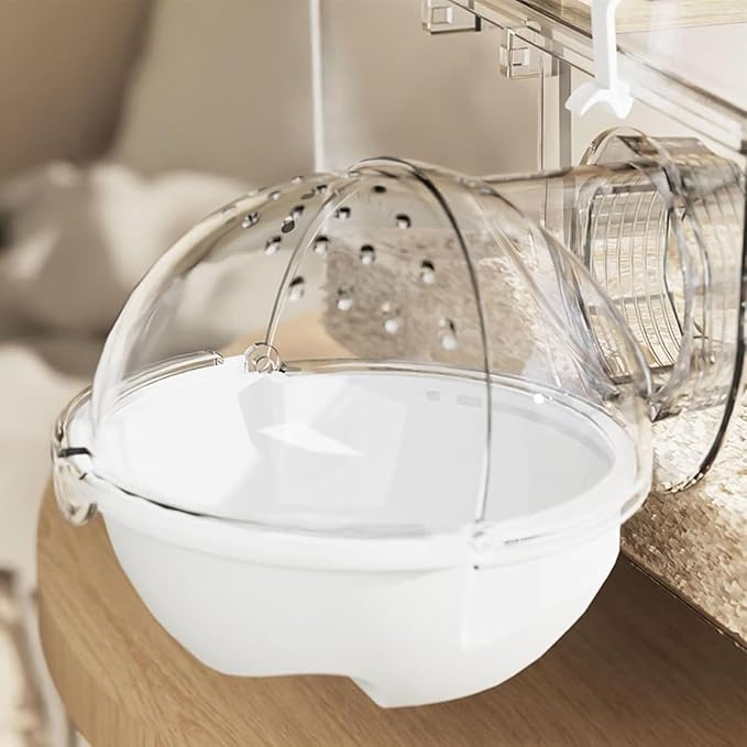 Hamster Cages - Detachable Acrylic Crate 45 * 30 * 34.5cm,Hamster Enclosure | for Outdoor Travel Small Animal House Play Home