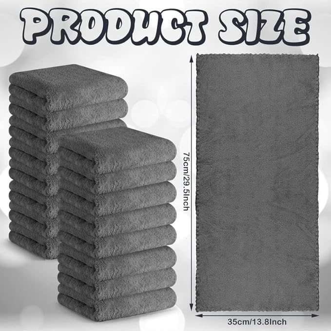 Newwiee 24 Pcs Guinea Pig Fleece Bedding Blankets Bulk Washable Small Animal Fleece Cage Liners Pet Wash Cloth Sleeping Mat Cover for Hamster Chinchilla Rabbit Hedgehog(14 x 30 Inch,Gray)