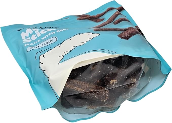 Wiggles & Wags Beef Meaty Sticks Dog Treats, 1 Pound Bag
