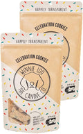 Winnie Lou Organic Dog Treats – Natural Dog Biscuits, USA Made, Organic Ingredients, Clean, Sensative Stomach, Small and Large Breed, High Protein, Hypoallergenic, Celebration Cookies (Pack of 2)