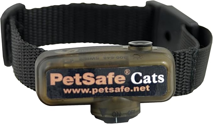 PetSafe In-Ground Fence Receiver Collar for Cats - Waterproof & Battery-Operated Adjustable Invisible Perimeter Training Collar - for Cats Older Than 6 Months, Weighing Over 6 lbs