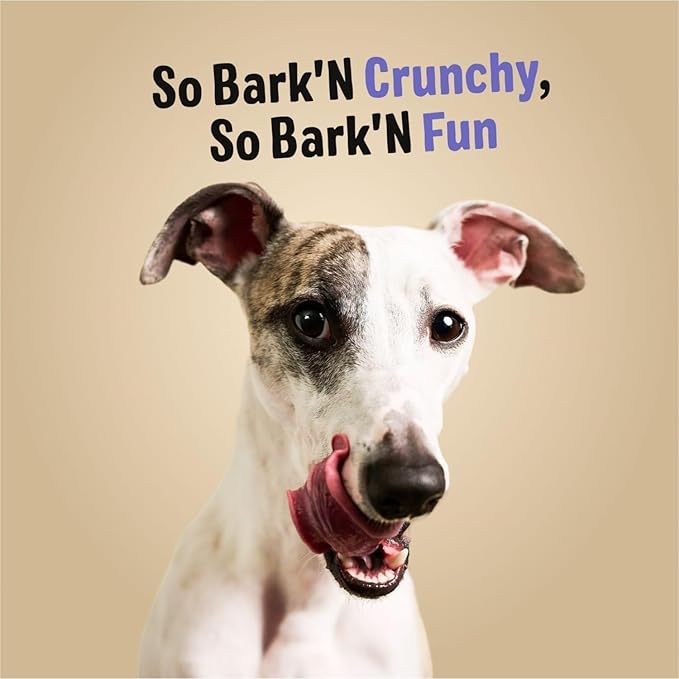 Three Dog Bakery Bark'N Crunch! Chicken & Cheese Chips with 100% Real Chicken - 3.8 oz - Crunchy Treats for Dogs - High Protein Dog Snacks - Grain Free, No Corn or Soy, Limited Ingredient Treats