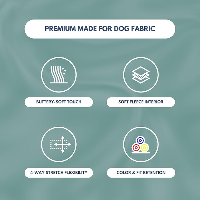 Spark Paws Dog Hoodie – Premium Dog Sweater for Small, Medium, and Large Dogs | Warm Outfits for French Bulldogs, Pitbull, Puppy, Winter Jacket Alternative - Teal - 2XL