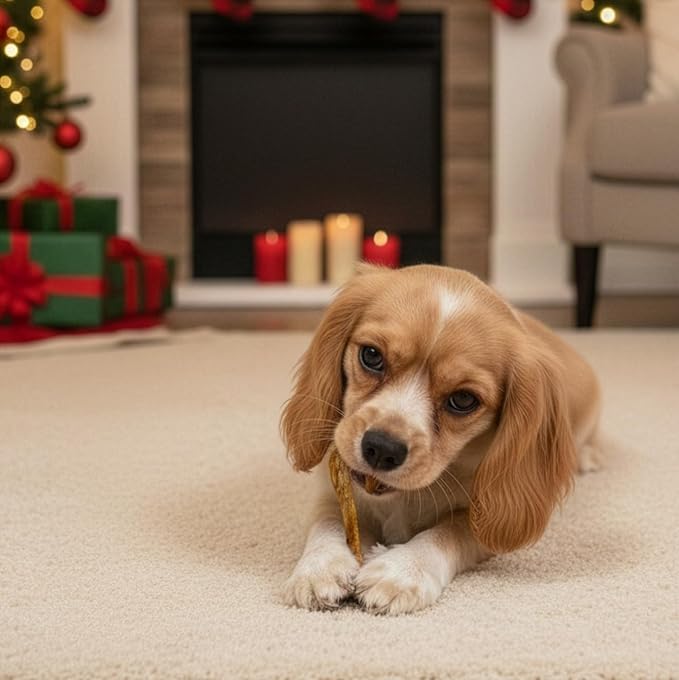 Fieldcrest Farms Nothin' to Hide Mini Holiday Candy Cane Chicken Flavor Dog Chews, Rawhide-Free, Easily Digestible, Long-Lasting, All-Natural Treats for Moderate Chewers up to 15lbs, 6-Ct