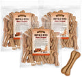 Gootoe Buffalo Dog Treats, Natural Low-Fat Chews for Training & Rewards, Limited Ingredient, Puppy Treats for Small Dogs & Puppies, Resealable Bag, Buffalo Bites Bone Shaped, 1.5 lb (Pack of 3)