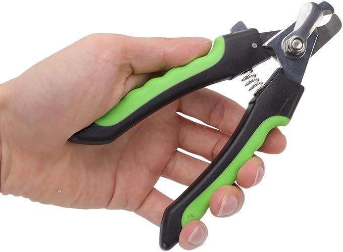 Undercoat Rake and Nail Clipper Grooming Kit, Double Sided Deshedding Brush for Dog Cat Rabbit, Ergonomic Handle, Stainless Steel Material, Safe Rounded Edges
