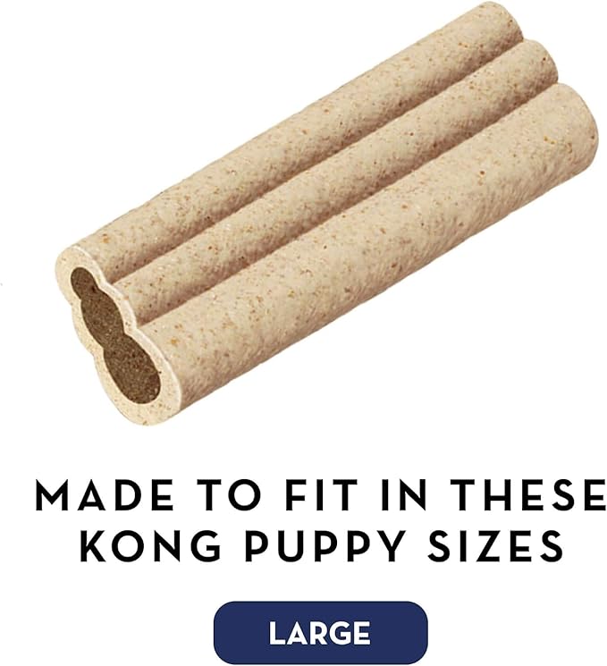 KONG - Ziggies Puppy - Teeth Cleaning Dog Treats - Puppy Recipe - Large 2 Pack