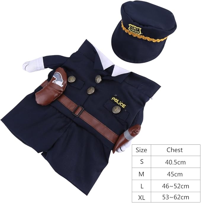 Pet Cosplay Outfit, Funny Dog Cat Party Costume Puppy Uniform Pet Cosplay Clothes for Halloween Christmas Theme Party(M)