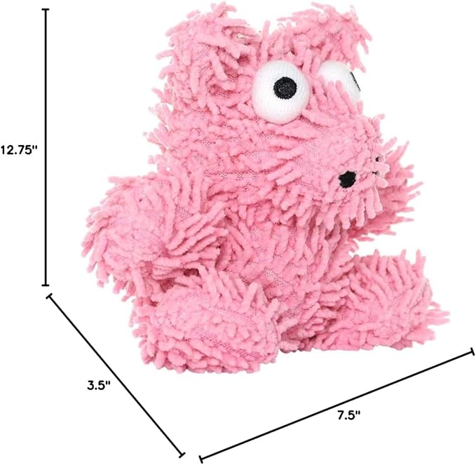 MIGHTY- Microfiber Ball - Farm – Made with Squeaker Balls and Minimal Stuffing. Strong & Tough. Interactive Play. Machine Washable & Floats (Pig, Jr 2 Pack)