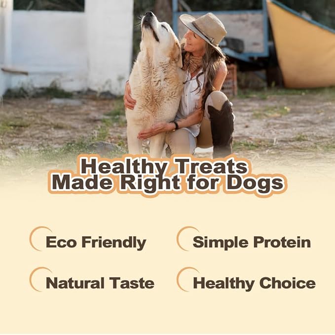 VITADAY Buffalo Dog Treats Stick (S) 8oz, Natural Low-Fat Chews for Training & Rewards, Limited Ingredient, Perfect for Small Dogs & Puppies