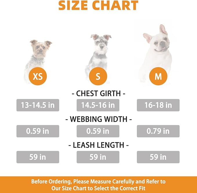 KOOLTAIL Small Dog Harness and Leash Set, Cute Pink Girl Puppy Harness, Step in No Pull Soft Mesh Pet Vest Harness Collar for Small Size Dogs Cats, Plaid Dog Halters for Outdoor Walking, Pink XS