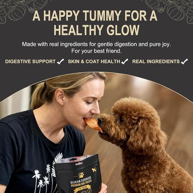 Premium Dog Treats with Nutritional Benefits – Sweet Potato & Pumpkin for Happy, Healthy Dogs - Grain-Free Natural Dog Chews for Digestion & Energy - Dog Snacks for Training & Rewards