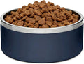 64oz Giant Breed Dog Bowl Non Slip, Commercial Grade Stainless Steel XL Heavy Duty Dog Food Water Bowl for Large Dogs, Dishwasher Safe Jumbo Pet Bowl (Blue)