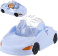 Hamster Exercise Ball Sports Car, Hamster Car with Detachable Transparent Ball, 3 Modes Funny Exercise Wheel, Small Exercise Ball for Dwarf Small Pet (Blue)