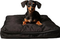 Dog Bed Covers 36L × 27W × 3H Inch Washable Black Thickened Waterproof Oxford Fabric with Handles and Zipper Reusable Dog Bed Liner for Medium 50-55 Lbs