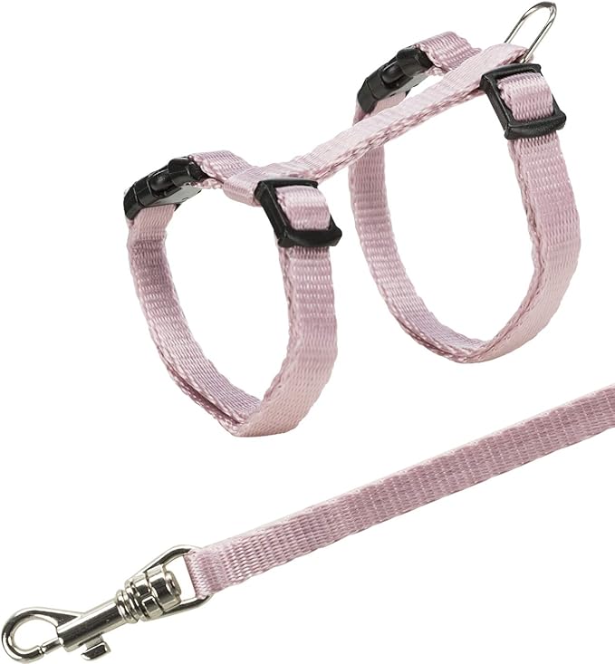 Trixie Kitten Harness with Leash, Nylon (Colour Assorted)