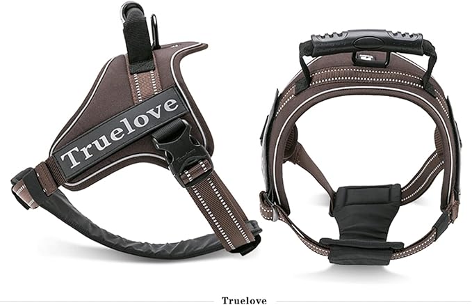 Truelove Dog Harness No-Pull Reflective Stitching Ensure Night Visibility Outdoor Adventure Big Dog Harness Perfect Match Puppy Vest TLH5753 Now Available in 6 Colors 6 Sizes