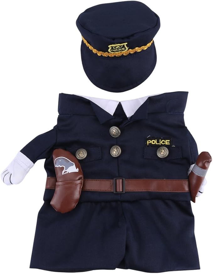 Pet Cosplay Outfit, Funny Dog Cat Party Costume Puppy Uniform Pet Cosplay Clothes for Halloween Christmas Theme Party(M)