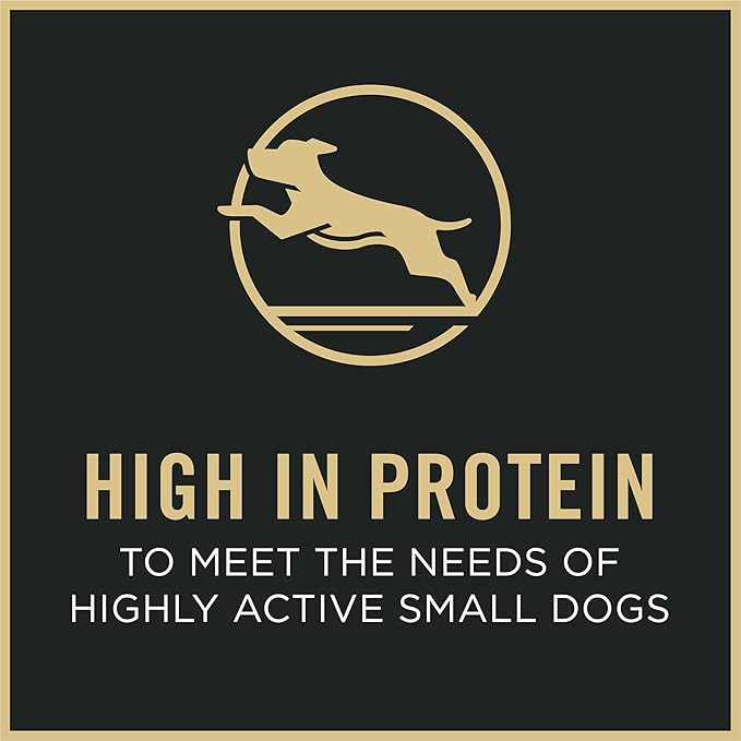 Purina Pro Plan Small Breed Dry Dog Food Chicken and Rice Formula With Guaranteed Live Probiotics - 18 lb. Bag