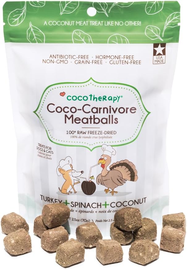 CocoTherapy Coco-Carnivore Meatballs 2.5 oz. (Turkey)