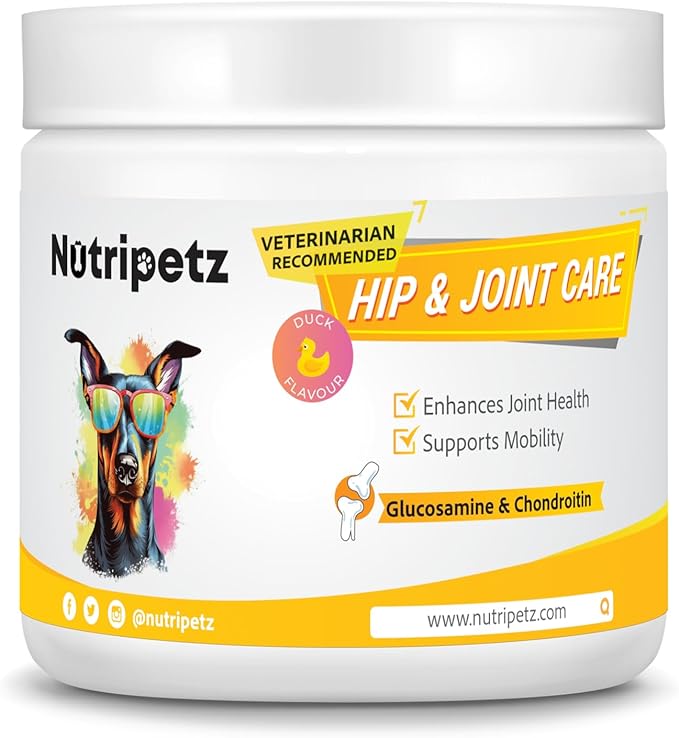120 Soft Chews - Hip and Joint Supplement for Dogs with Glucosamine, Turmeric & Hemp Chews – Joint Pain Relief & Mobility Support – Dog Treats for All Breeds & Ages