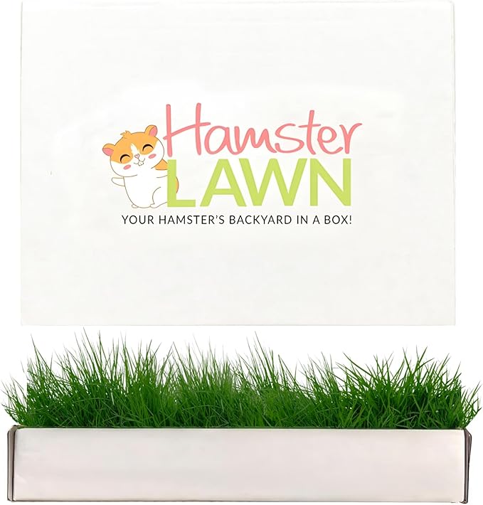 DoggieLawn Natural Grass Mat for Small Pets - Fresh Real Grass Bed - Indoor/Outdoor Lounging Pad for Hamsters, Guinea Pigs & Other Small Animals - Disposable, Natural (Petite)