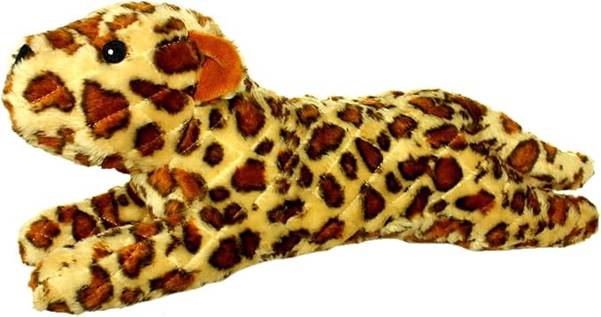 MIGHTY- Massive-Safari-Leopard- Squeaker-Multiple Layers. Made Durable, Strong & Tough. Interactive Play Dog Toy (Tug, Toss & Fetch). Machine Washable & Floats