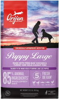 ORIJEN Grain Free High Protein Dry Dog Food Puppy Large Recipe 23.5lb Bag