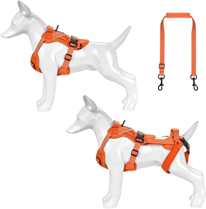 OneTigris Dog Lift Harness for Small Dogs XS, Dog Sling Carrier for Small Dogs, Full Body Lift Harness with Reflective Straps, Dog Support Harness for Back Legs