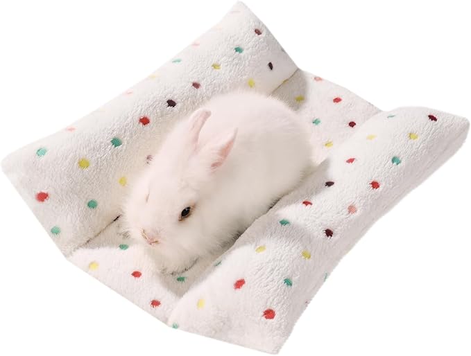 16 * 14in Rabbit Bed Thickened Soft Bunny Nest Machine-Washable Plush Pillow Reversible Plush Pet Pad Cotton Rabbit Pillow