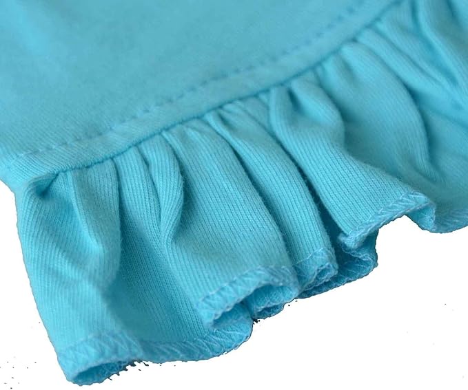 Pet Clothes Small Dog Clothing Blank Color Sport Dress T-Shirts Tee Dresses Tanks Top for Small Size Female Dogs Summer Spring Pet Costumes 100% Cotton (XL, Turquoise)