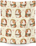 Guinea Pig Blanket - Soft, Fuzzy & Warm - 30"x40" Small Blanket for Couch, Office - Yellow Cute Throw Gifts for Kids