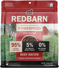Redbarn Powerfood Air Dried Dog Food - 95% Beef & Beef Organs - High Protein Grain-Free Non-GMO Premium Dry Full Feed or Topper Made in USA with Omega 3 Salmon Oil Flaxseed - 5lb